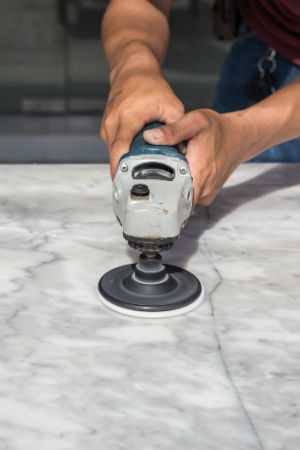 Polish marble counter top Fort Lauderdale